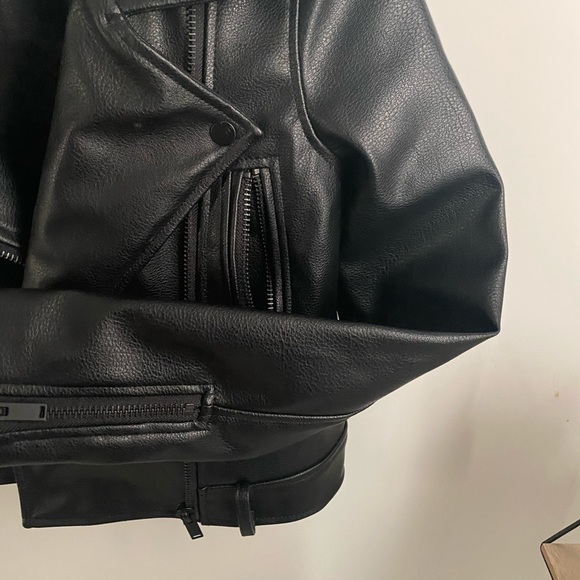 NWOT Oak & Fort/ Veg Leather Moto Jacket - Picture 2 of 8